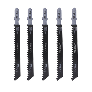 T111C Jig saw Blade - 4 Inch 8TPI Jigsaw Blades Set- Made for High Speed Carbon Steel, Clean and Cutting Wood Boar