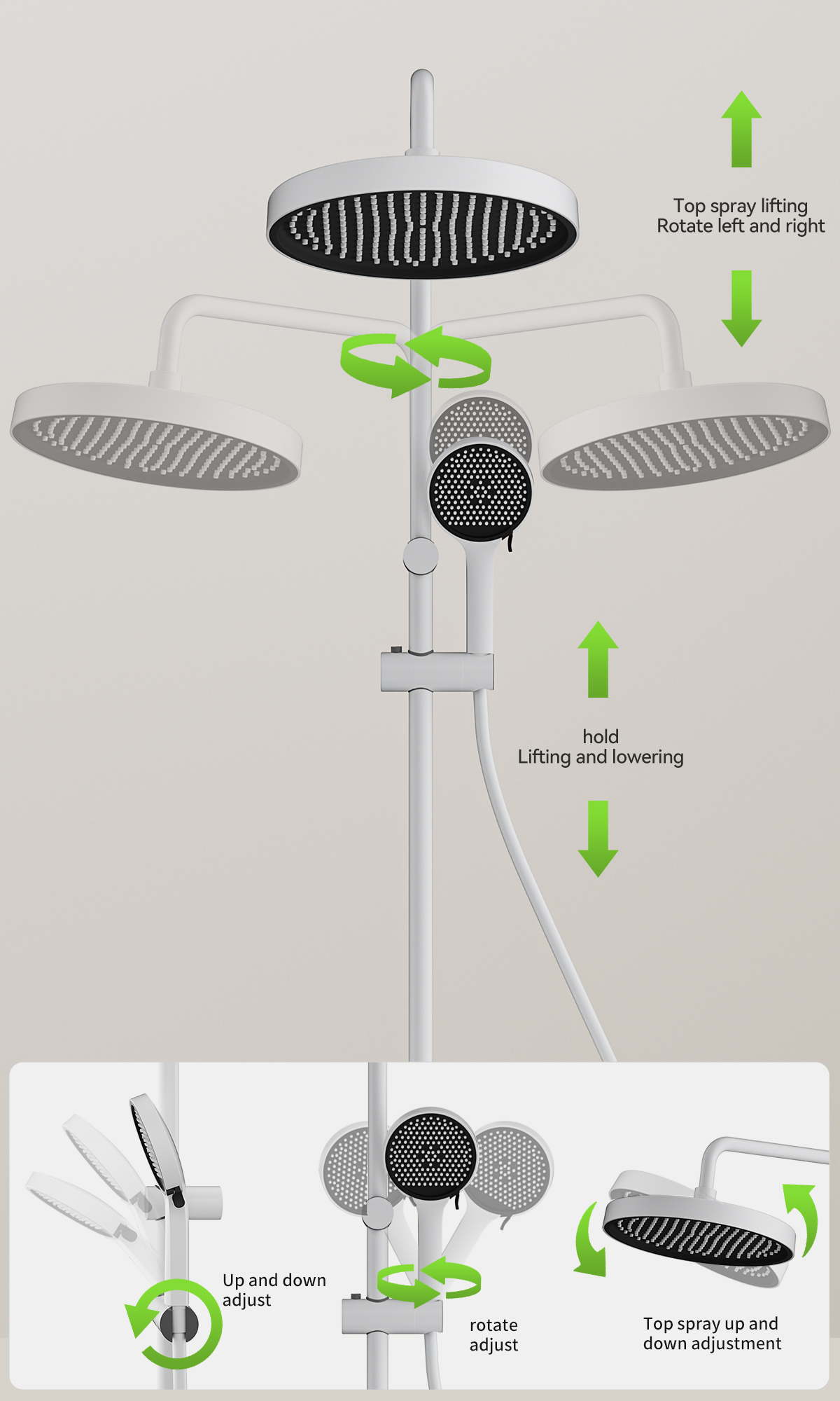 the usage of 4073 shower system