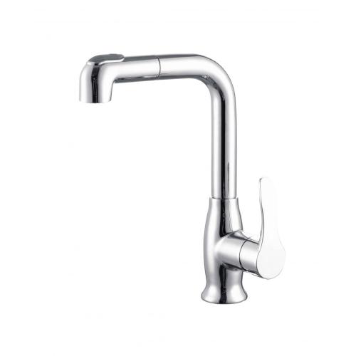 Lift Single handle Brass Pull Out Basin faucet