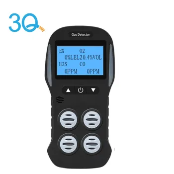 3Q 4 in 1 Gas Detector O2 H2S CO EX Multi Gas Analyzer