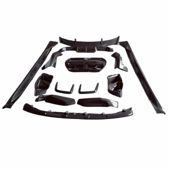 Carbon Fiber Body Kit for B M3 M4 G80 G82 - Front Lip Diffuser, Side Skirts, Spoiler, Grille