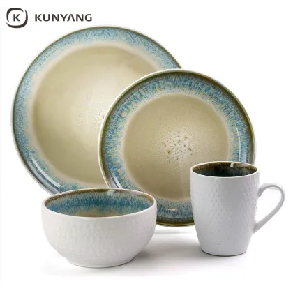 Luxury Reactive Glaze Vintage Dish Set