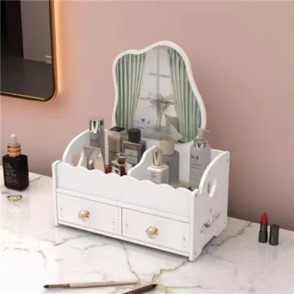 Modern Luxury Creative Cloud Makeup Mirror Jewelry Storage Box