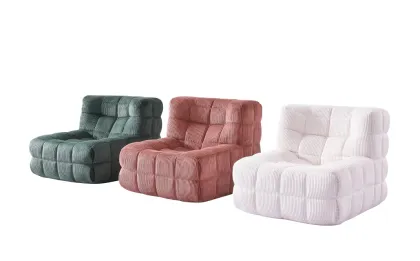 Waffle Pattern Compression Sofa for Small Spaces