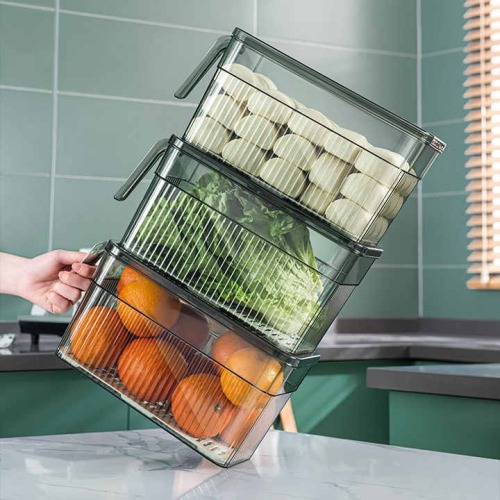 Transparent Vegetable Fruit kitchen refrigerator storage box