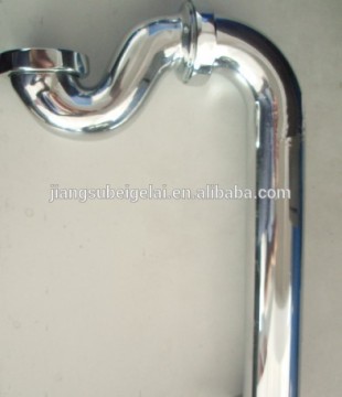 solid brass classic vertical siphon of free standing baths shallow trap