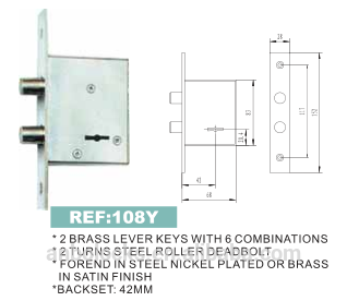 ARGENTINE LOCK BODY