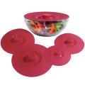 5PCS Reusable Suction Seal Silicone Lid Covers