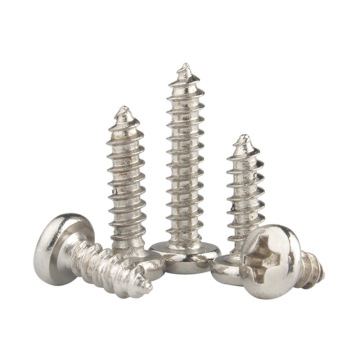 Factory Direct Sales: M2 Nickel-Plated Pan Head Self-Tapping Screws in Carbon Steel