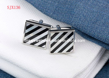 Fashion Groom Shell Metal Cufflinks