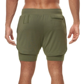 Short de sport 2 en 1 pour hommes