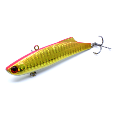 AOCLU VIB Vibration Ice Fishing Lure 90mm 26g Flutter Sinking UV Glowing