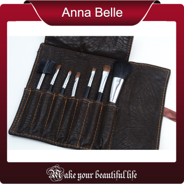 Flocking Pouch High Quality 7 Pcs Professional Cosmetic Makeup Brush