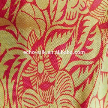 printed silk habotai fabric in sandwash