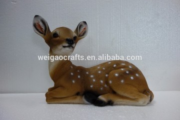 Lovely resin lying deer garden ornament crafts