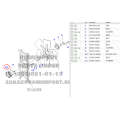 محرك مروحة كوماتسو ass&#39;y 708-7W-00051 لـ D155AX-5