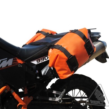 High Frequency Welded Full Waterproof PVC Tarpaulin Motorcycle Saddle Bag