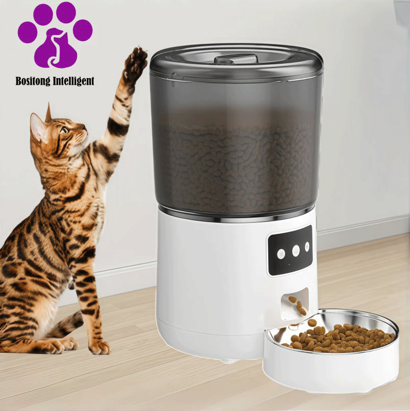 Modern Smart Pet Feeder with Timer Function