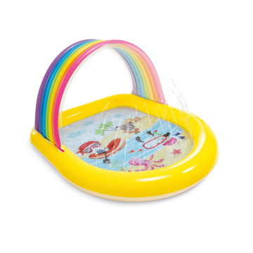 INTEX 57156 Rainbow Arch Spray Inflatable Pool - Above Ground PVC Swimming Pool for Water Park