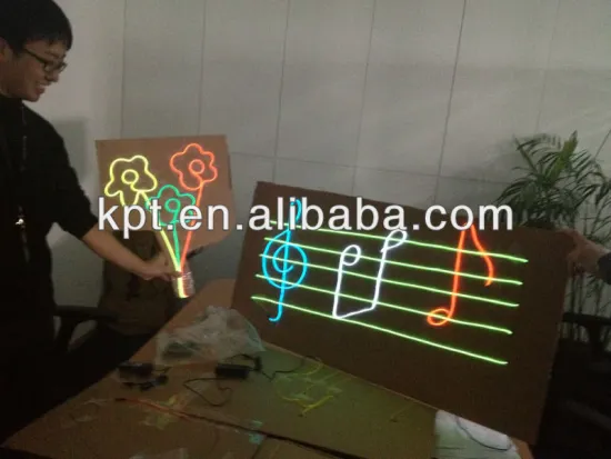 DIY neon EL wire luminescent rope