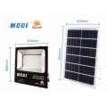 Outdoor solar flood light with tempered glass