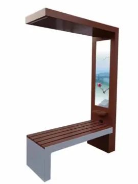 Cast aluminum park bench For Courtyard