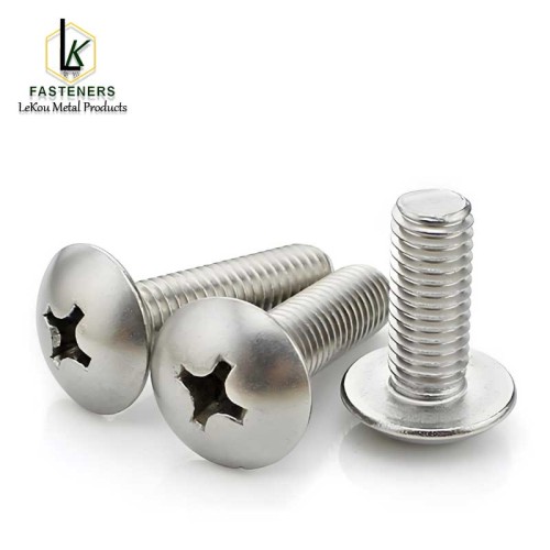 Машынныя шрубы з крыжападобнай галоўкай з нержавеючай сталі