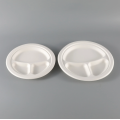 Disposable Biodegradable 3 Compartment Dinner Plate