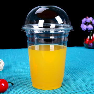 PET Plastic Type and Cup,hot-selling Type plastic smoothie cups with lids for wholesale
