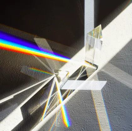 Physics Teaching Refractive Light Crystal Triangular Prism