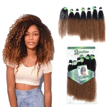 colorful synthetic hair extensions ombre color blonde cheap darling hair japanese synthetic hair weave with free closure