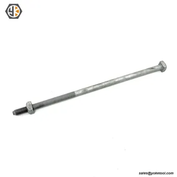 Poleline Hardware CSA 7/8'' X 18'' Square Head Machine Bolts With Nut