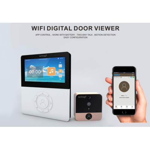 Camera chuông cửa Wifi Máy xem lỗ nhìn trộm cửa kỹ thuật số