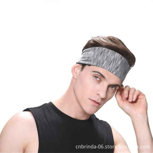 Sweatband for Men Women Elastic Sport Hairbands Head Band Yoga Headbands Headwear Headwrap Sports Hair Accessories Safety Band