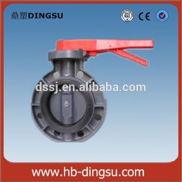 PVC Raw Material Plastic Handle Type Butterfly Valve