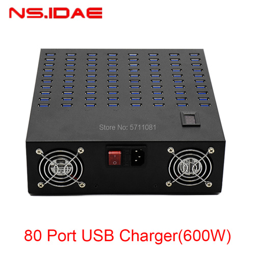 80 Ports Wall USB Charging Station 600W