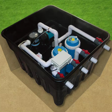 Quartz Sand Filter with Pump for Inground Pools - No Machine Room Needed