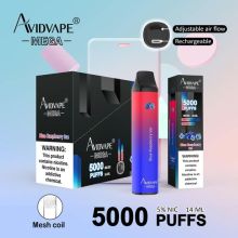 VAPE DISPOSTÍVEL AVIDVAPE 5000 PUFFS 14ML