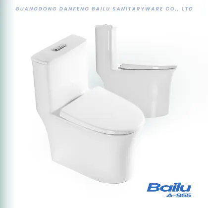 Bailu A-955 White Power Flushing Siphonic Ware Ceramics Roca Women One-Piece Ceramic WC Toilet Seat for Sale