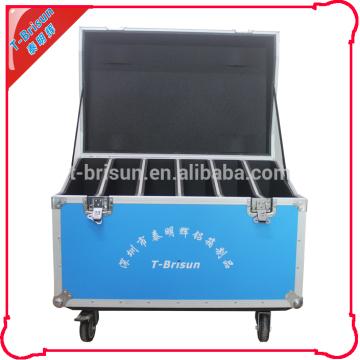 12mm plywood heavy duty rental flight case led screen case with wheel