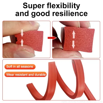 sound insulation sealing strips silicone foam square strips