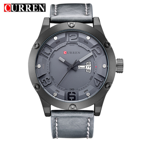 Classical Fashion Leather Waterproof Men Watches