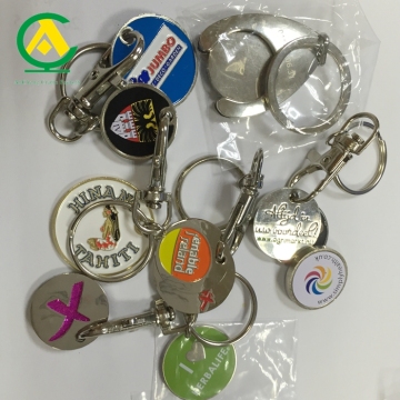 OEM Your Logo On Token Coins Keychain