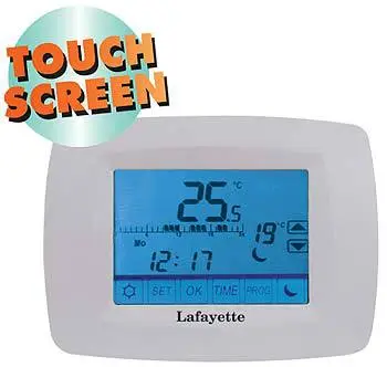 CRONOTERMOSTATO DIGITALE TOUCH SCREEN LAFAYETTE CDS-30 - MULTIPROGRAMMABILE
