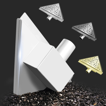 Drain Lantai Triangular Anti -Odor - Balkon Cleanroom Drainage Hardware Plumbing Accessory Sus 304 Corner Drain
