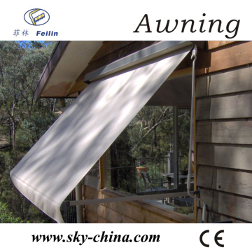 Retractable awning electric acrylic awning