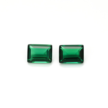 Natatanging Zambian Lab Grown Emerald Baguette 6x8mm