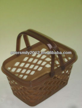 Plastic Storage Gift Basket With Handle