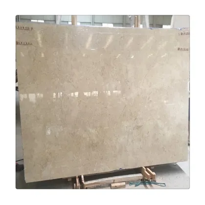 Customized Golden Leaf Beige Marble Adonis Slabs