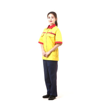 Lapangan Minyak Coverall Lengan Pendek Kemeja tahan api